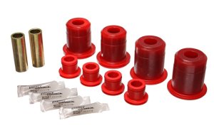 Ford Mustang Control Arm Bushings - Rear - Energy Suspension - Hyper-Flex Performance Polyurethane - Red - `99-`04 Ford Mustang Control Arm Bushings - Rear - Energy Suspension - Hyper-Flex Performance Polyurethane - Red - `99-`04